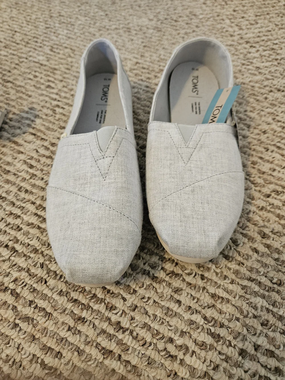 Toms Women's Slip-On Canvas Shoes in Light Blue Gray - Picture 1 of 1